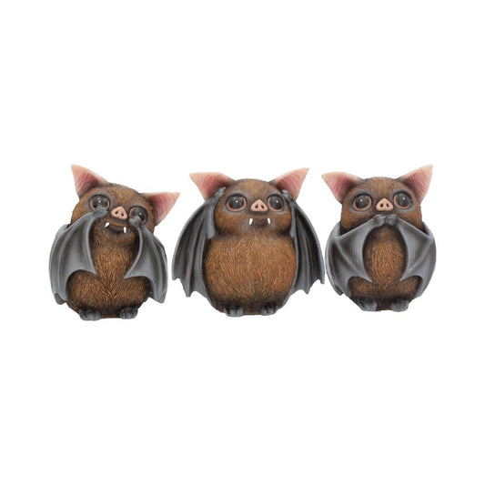 Three Wise Bats 8.5cm