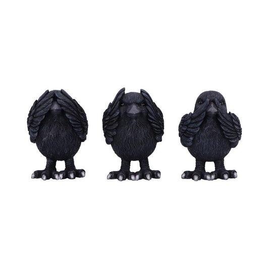 Three Wise Ravens 8.7cm