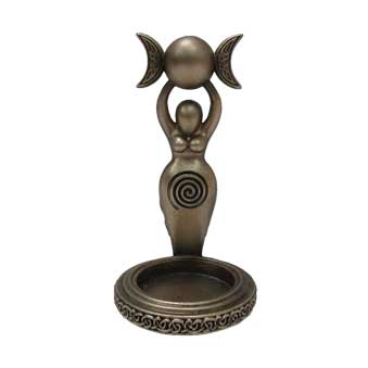 Spiral Goddess Tea Light Holder 12cm