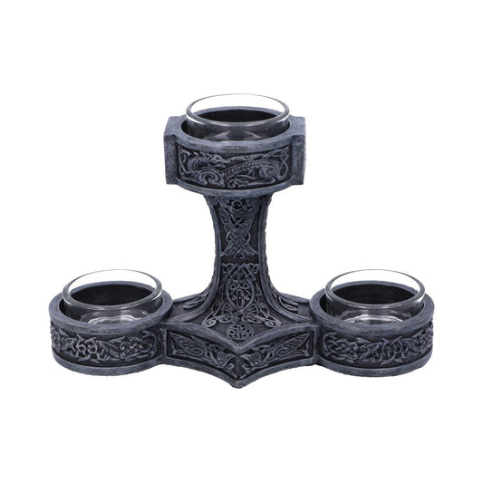 Thor's Hammer Tea Light Holder 18.5cm